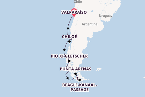 Zuid-Amerika vanaf Valparaíso, Chili met de HANSEATIC inspiration