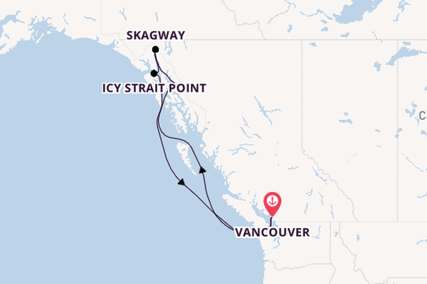 Alaska vanaf Vancouver, Canada met de Disney Magic