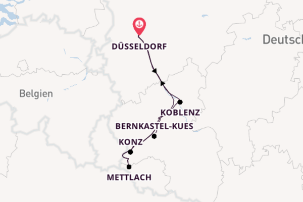 7-tägige Kreuzfahrt ab Düsseldorf