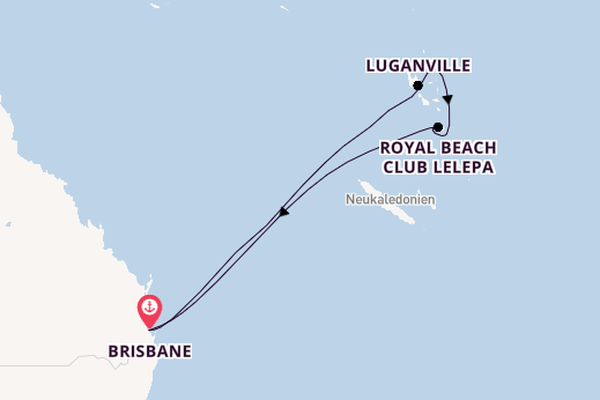 Südsee ab Brisbane, Australien auf der Voyager of the Seas 
