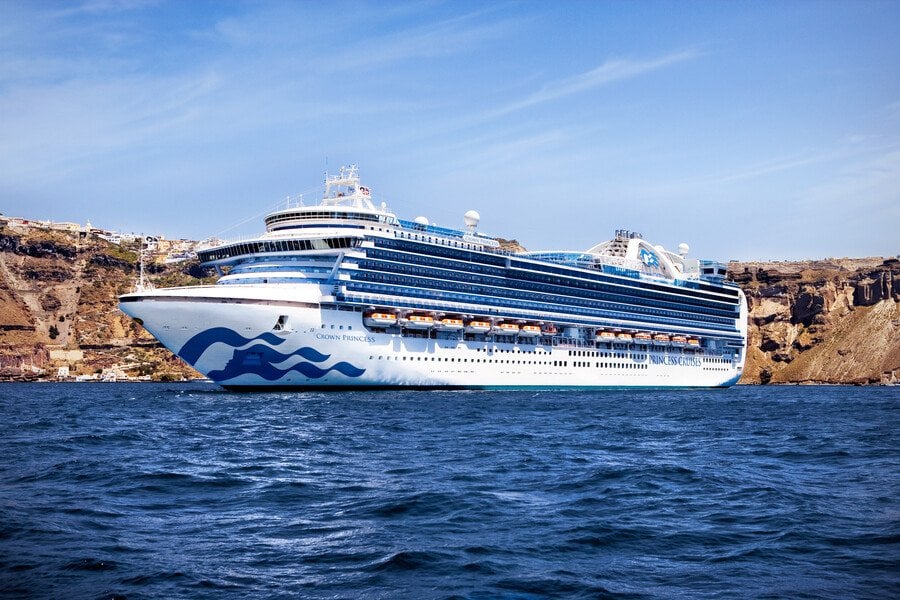at sea