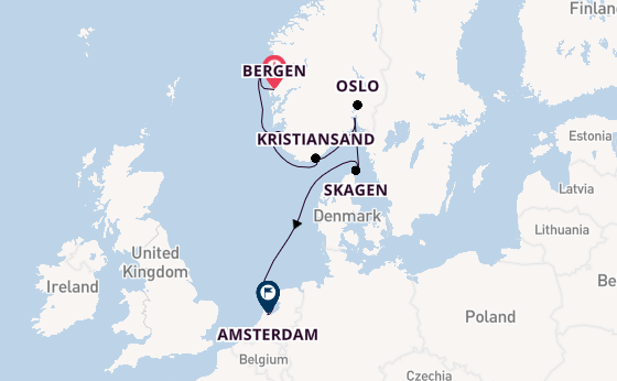 Norway from Bergen, Norway with the Viking Neptune