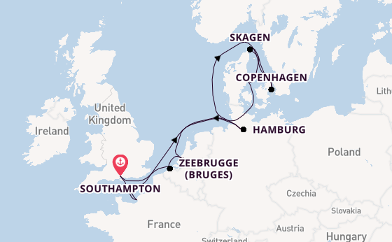 England from Australia with the Majestic Princess