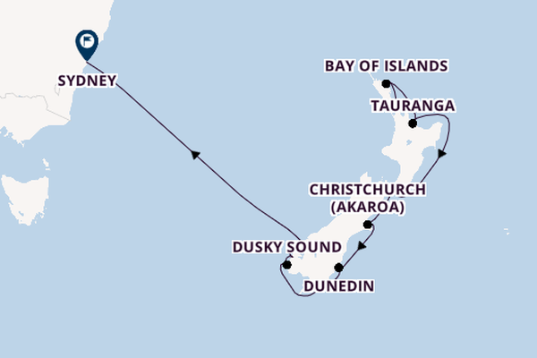 New Zealand from Auckland, New Zealand with the Celebrity Edge