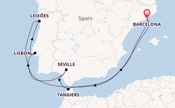 Western Mediterranean from Barcelona, Spain with the Celebrity Equinox