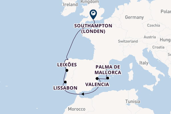 Westelijke Middellandse Zee vanaf Barcelona, Spanje met de Brilliance of the Seas