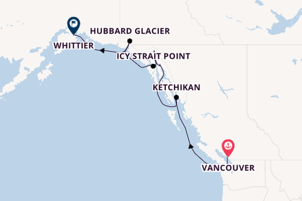 Alaska from Vancouver, British Columbia with the Norwegian Jade