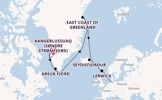 Arctic from Kangerlussuaq (Søndre Strømfjord), Greenland with the HANSEATIC spirit