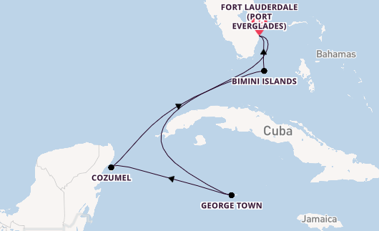 Caribbean from Fort Lauderdale (Port Everglades), Florida, USA with the Celebrity Reflection