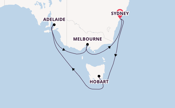 Australia from Sydney, Australia with the Celebrity Edge