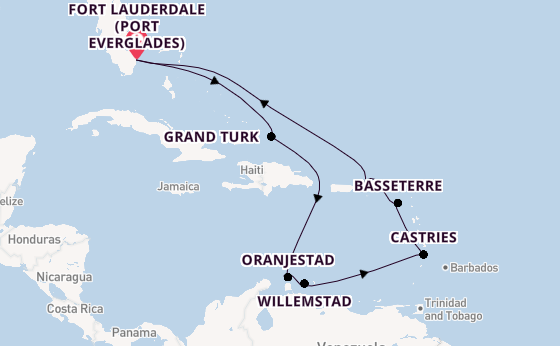 Caribbean from Fort Lauderdale (Port Everglades), Florida with the Celebrity Eclipse