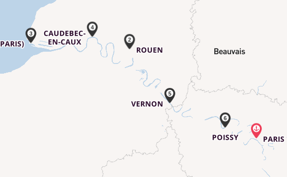 Seine ab Paris, Frankreich auf der SEINE COMTESSE