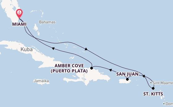 Karibik ab Miami auf der Regal Princess