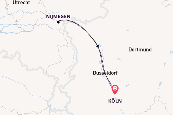 Rhein ab Köln, Deutschland auf der A-ROSA SENA 