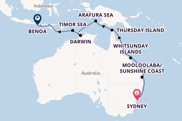 Australia from Sydney, Australia with the Viking Venus