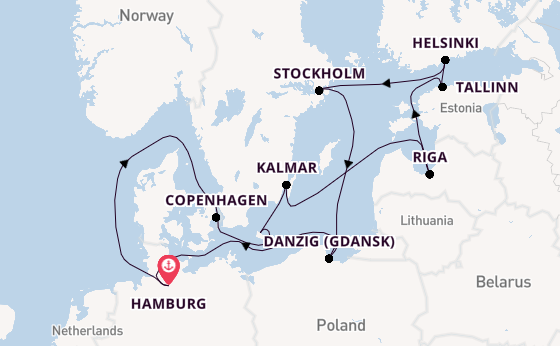 Europe from Hamburg, Germany with the EUROPA