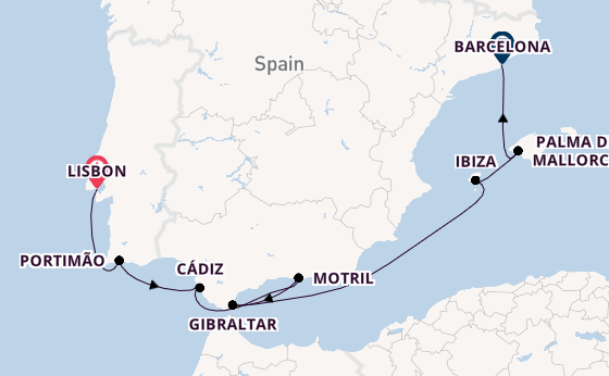 ALL INCLUSIVE: Lisbon To Barcelona Mediterranean Journey