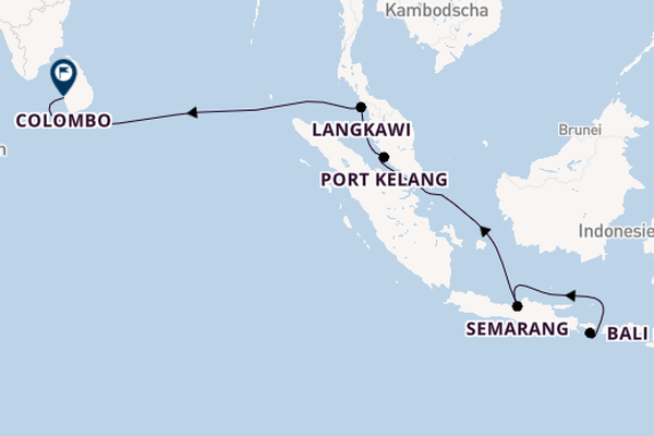 Südostasien ab Bali (Benoa), Indonesien auf der Artania