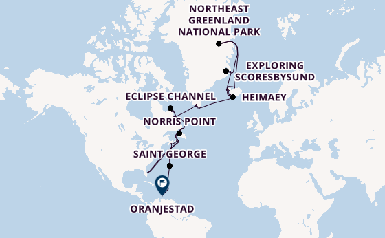 Transatlantic from Reykjavik, Iceland with the Seabourn Pursuit