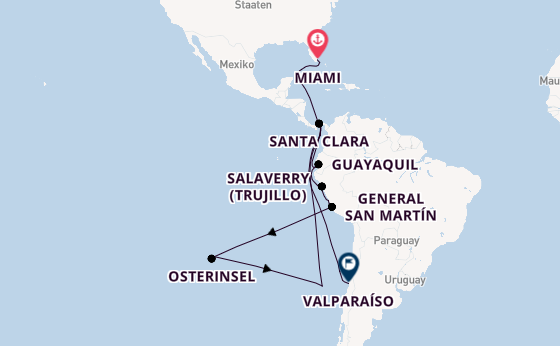 Südamerika ab Deutschland auf der Seabourn Quest