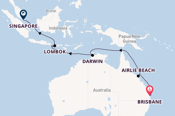 Australia from Brisbane, Australia with the Pacific Encounter