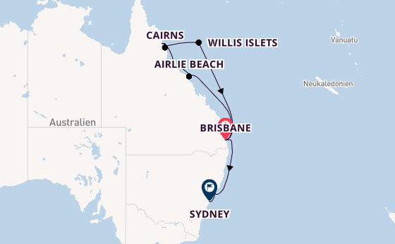 Australien ab Brisbane, Australien auf der Grand Princess