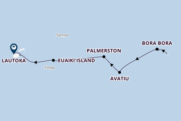 Polynesia from Papeete, Tahiti, French Polynesia with the Silver Cloud