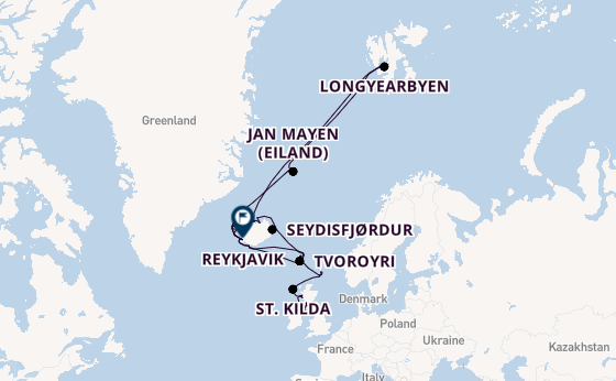 Arctica vanaf Belfast, Noord-Ierland met de Seabourn Pursuit