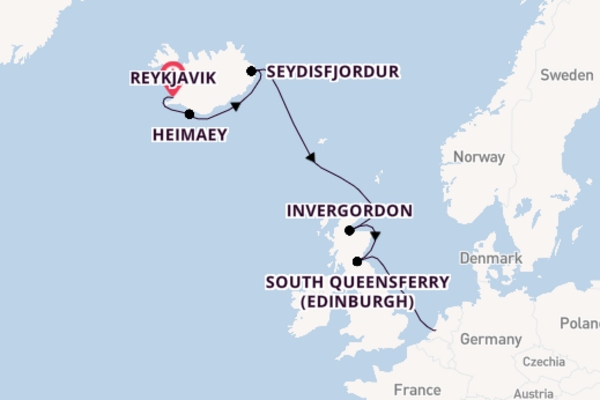 Arctic from Reykjavik, Iceland with the Rotterdam