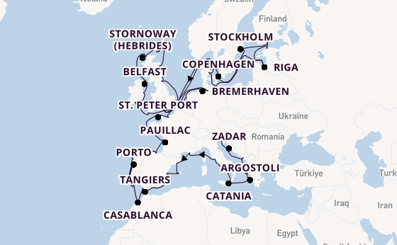 Mediterranean Sea from Trieste, Italy with the Marina