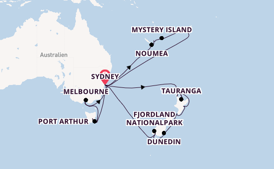 Australien und Neuseeland ab Sydney auf der Royal Princess