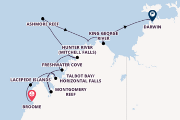 Australia from Broome, Australia with the Seabourn Pursuit