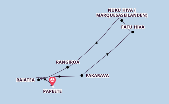Frans-Polynesië vanaf Papeete, Frans-Polynesië met de Silver Whisper