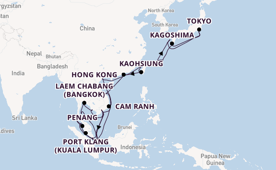 South East Asia from Australia with the Sapphire Princess