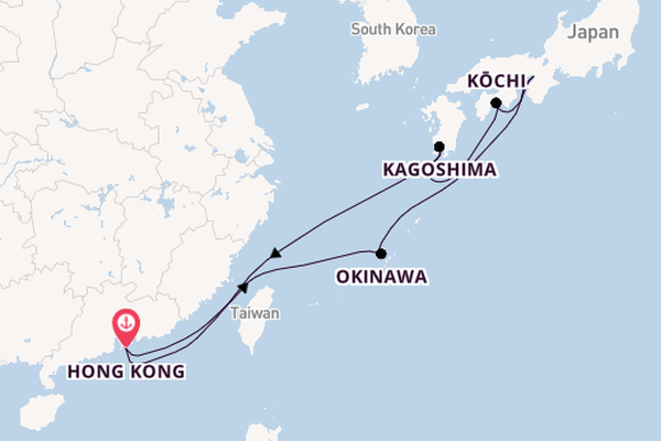 Japan from Hong Kong, China with the Spectrum of the Seas