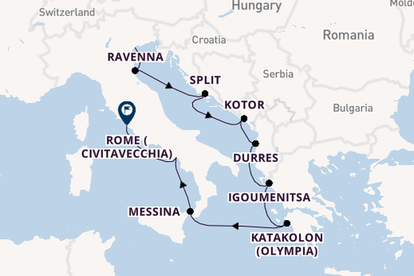 Mediterranean from Venice, Italy with the Insignia