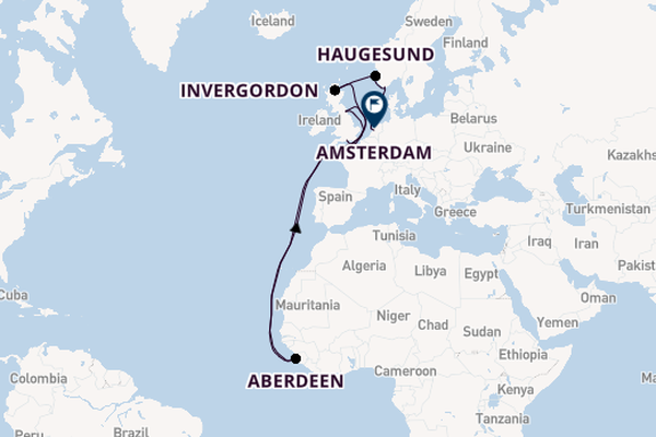 Verenigd Koninkrijk vanaf Southampton (Londen), Engeland met de Seven Seas Voyager