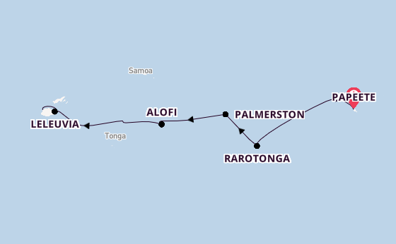 French Polynesia from Papeete, Tahiti, French Polynesia with the Silver Cloud