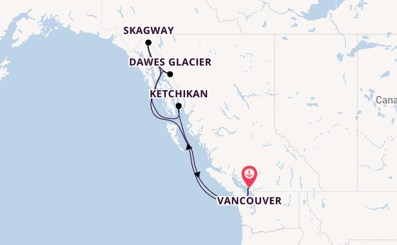 Alaska from Vancouver, British Columbia with the Disney Wonder
