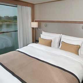 Come aboard the undefined and discover one of 11 cabin categories on a total of 4 decks that can accommodate 190 passengers. Choose your dream cabin and feel at home on board the undefined!