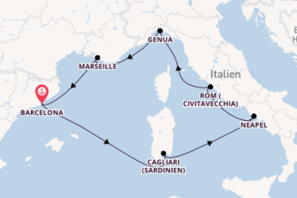 8 Tage Mittelmeer Reise