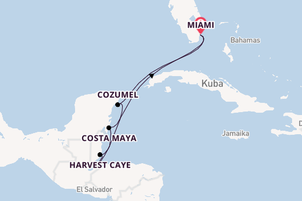 Westliche Karibik ab Miami auf der Sirena