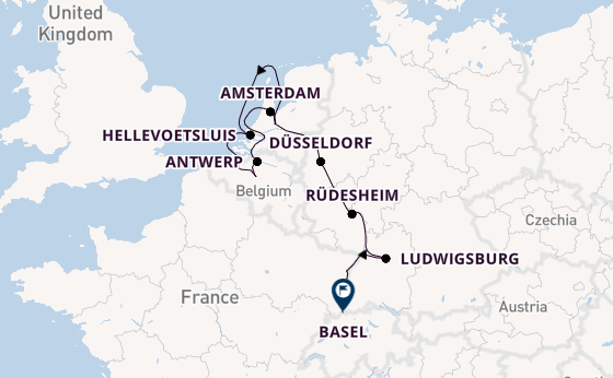 Rhine River, Europe from Amsterdam, Netherlands with the AmaFiora