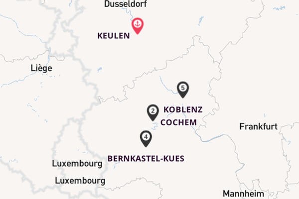 Moezel vanaf Keulen, Duitsland met de A-ROSA CLEA