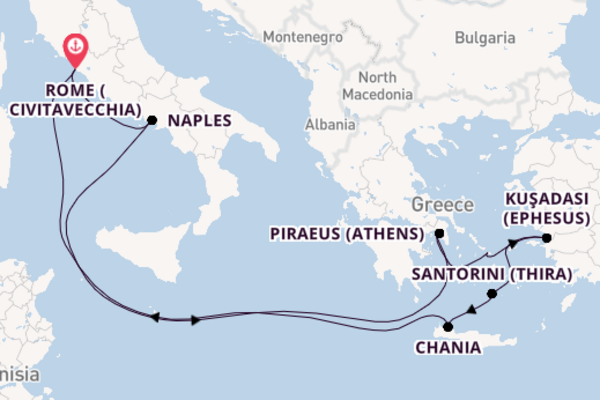 Greek Isles Fly Cruise From Rome