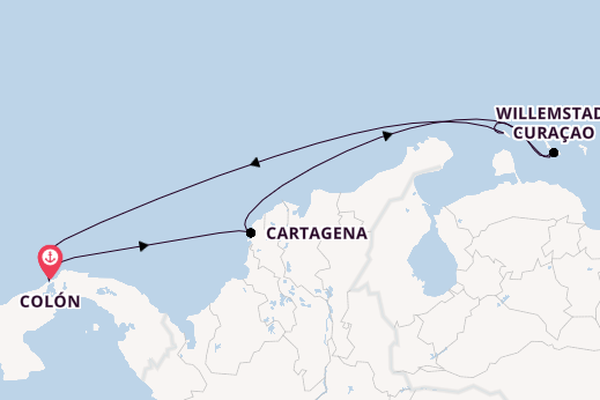 Southern Caribbean from Colón, Panama with the Serenade of the Seas