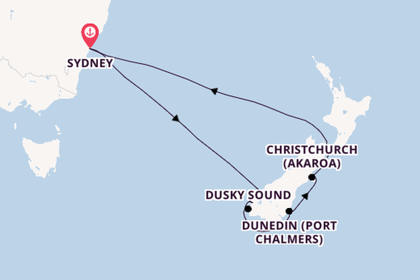 New Zealand from Sydney, Australia with the Anthem of the Seas