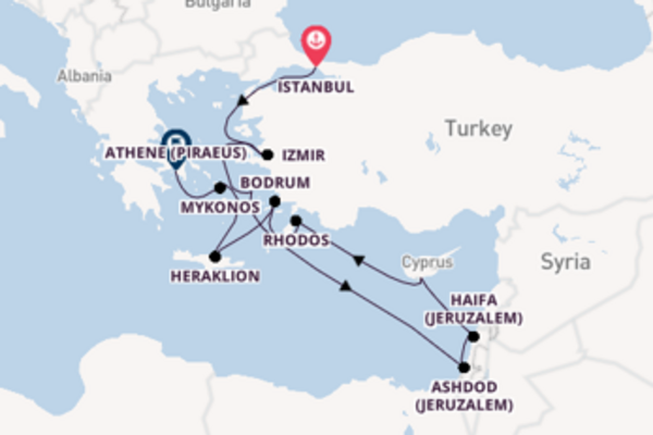 Geniet van het betoverende Patmos met Oceania Cruises