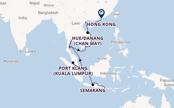 South East Asia from Bali (Benoa), Indonesia with the Viking Neptune