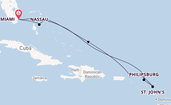 Caribbean vanaf Miami, Verenigde Staten met de MSC Meraviglia